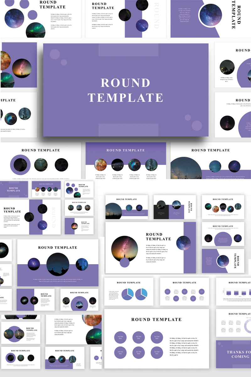 Modello PowerPoint #82895 "Round" - screenshot