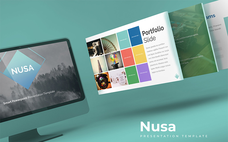 Nusa - PowerPoint template PowerPoint Template