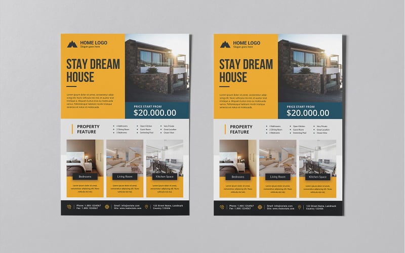 Real Estate Flyer Templates Corporate Identity