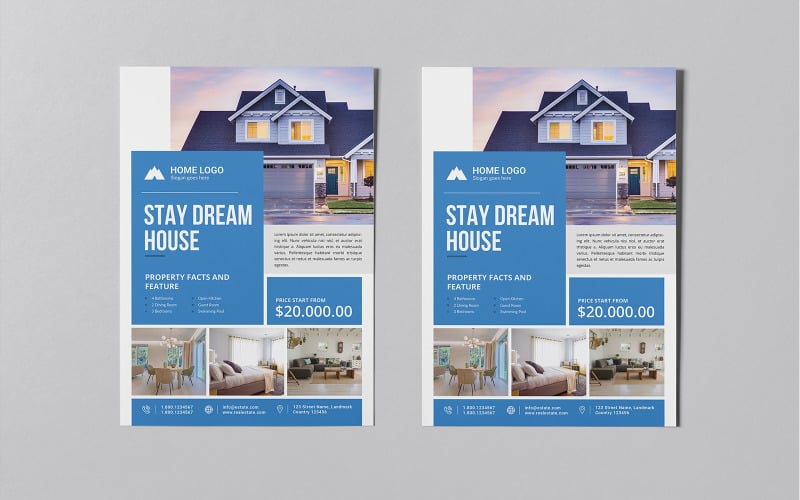 Real Estate Flyers Templates Corporate Identity