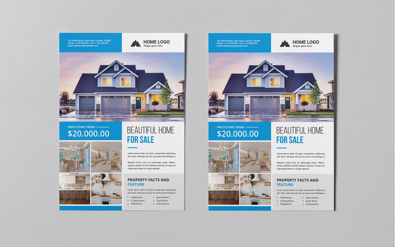 Real Estate Property Flyers Templates Corporate Identity