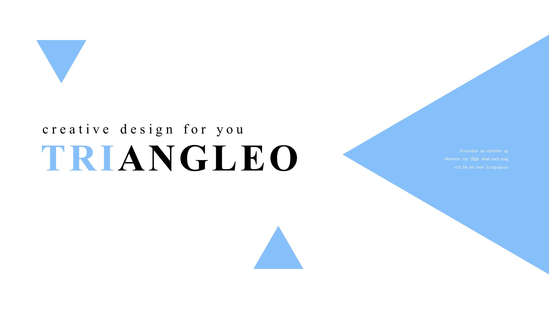 Triangleo PowerPoint Template - screenshot