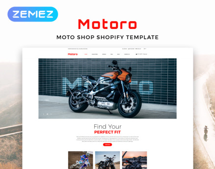 Motoro - Bike Shop eCommerce Modern Shopify Theme