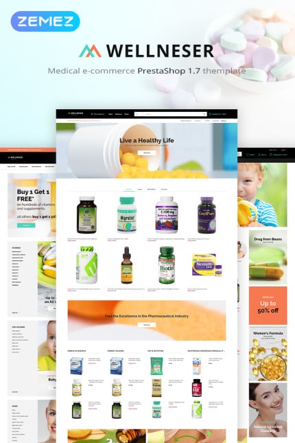 Template #82980 Pharmacy Diet Webdesign Template - Logo template Preview