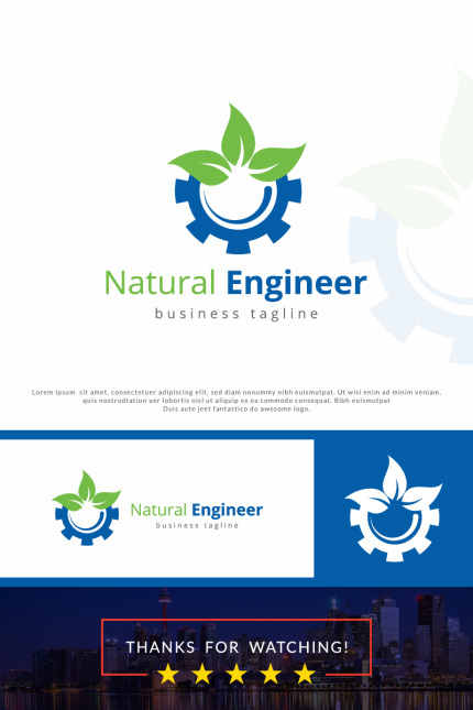 Template #82995 Eco Engineer Webdesign Template - Logo template Preview