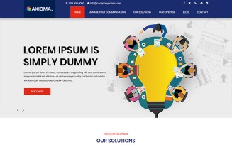 Axioma - Web Design Company PSD Template