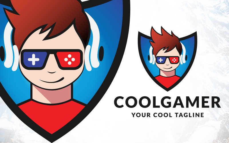 Cool Gamer Video Gaming Logo Design Logo Template