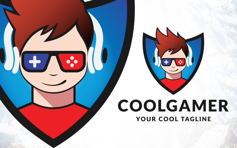 Cool Gamer Video Gaming Logo Logo Template