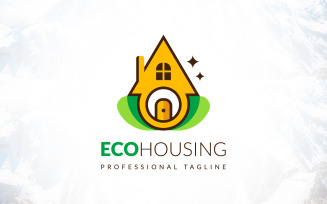 Creative Eco Resort Housing Landscape Gardening Logo Design