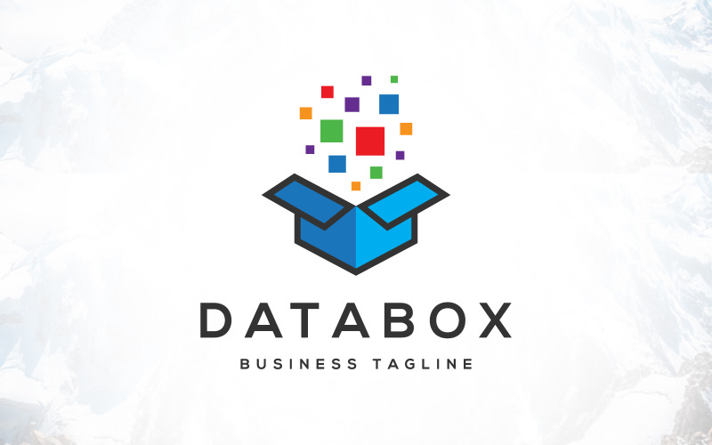 Digital Data Box Technology Logo Logo Template