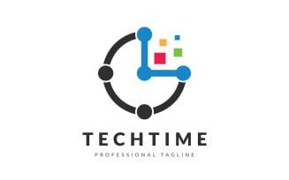 Digital Tech Time Logo Design