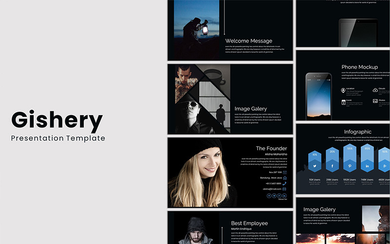 Gishery PowerPoint template PowerPoint Template
