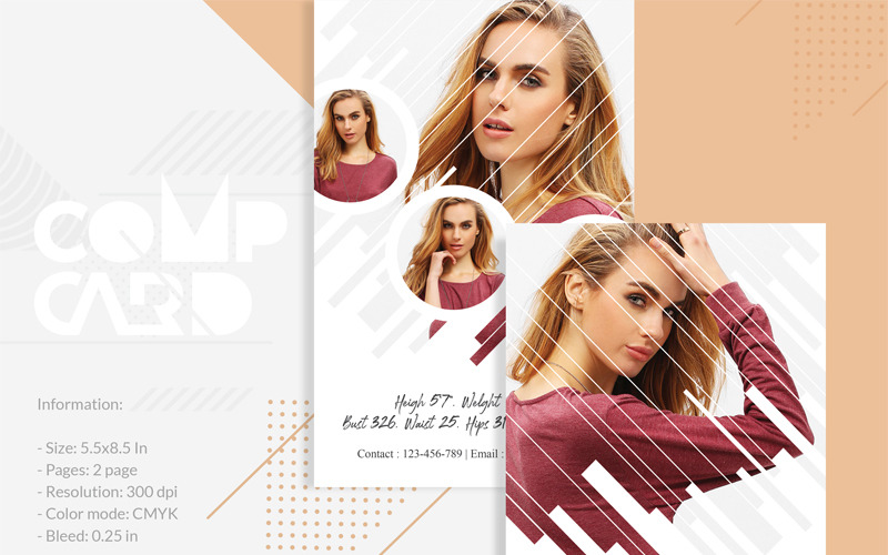 Model Comp Card - Corporate Identity Template