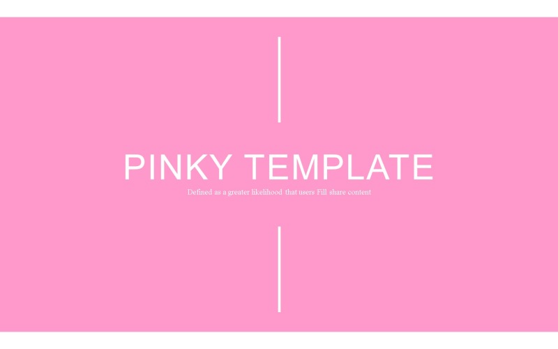 Pinky PowerPoint template PowerPoint Template