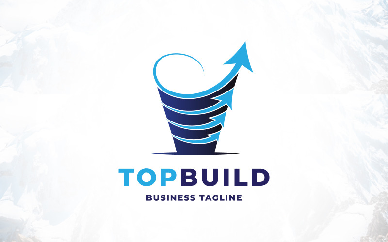 Top Build Real Estate Finance Logo Logo Template