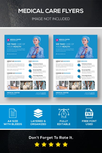 Template #83067 Clinic Flyer Webdesign Template - Logo template Preview