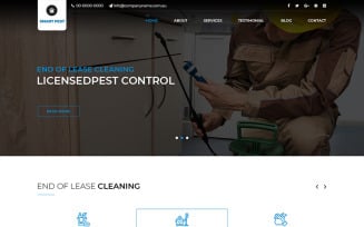 Smart Pest - Pest Control Services PSD Template