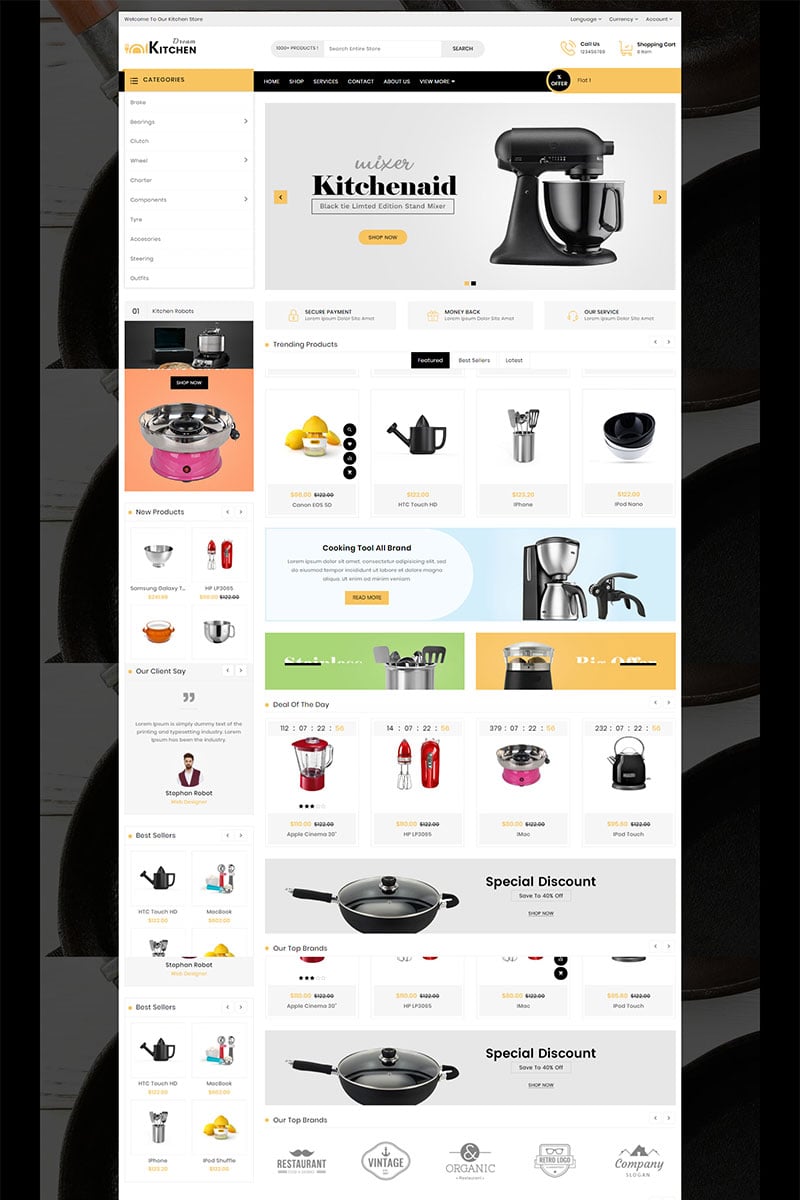 Dream Kitchen Responsive OpenCart Template
