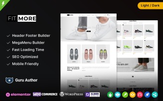 FitMore - Shoes and Fashion Elementor WooCommerce Theme