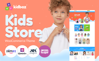 Kidbaz - Kids Stuff ECommerce Modern Elementor WooCommerce Theme