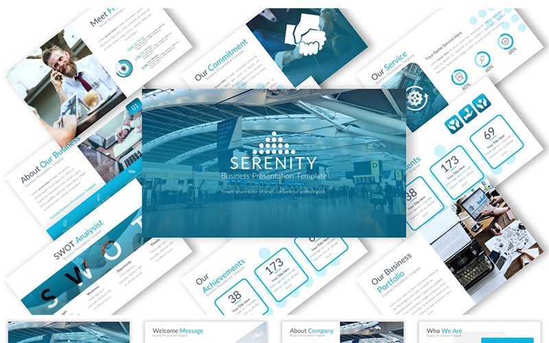 Serenity PowerPoint template PowerPoint Template