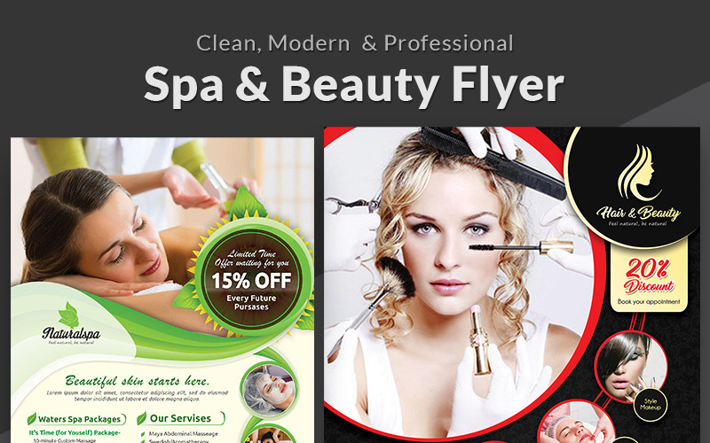 SPA, Hair & Beauty Flyer - Corporate Identity Template