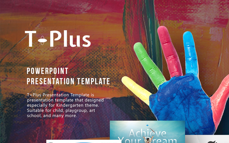 T-Plus Morph Creative PowerPoint template PowerPoint Template