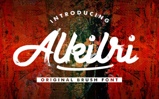 Alkilri | Brush Cursive Font
