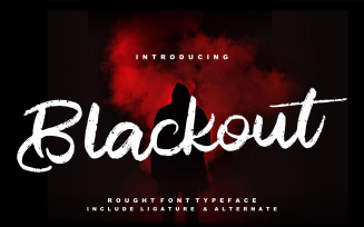 Blackout | Rough Cursive Font