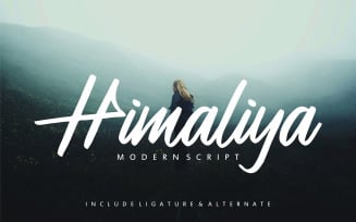Himaliya | Handwritting Cursive Font
