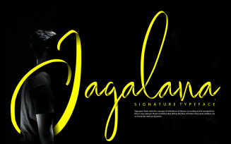 Jagalana | Signature Typeface Font