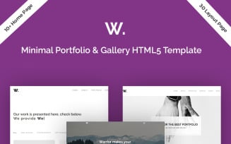 Warrior-Minimal Portfolio & Gallery Website Template