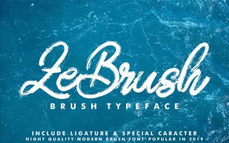 ZeBrush | Brush Cursive Font