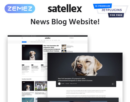 Satellex - News Blog Multipurpose Classic WordPress Theme