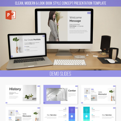 Ecelia Clean & Modern Presentation PowerPoint Template