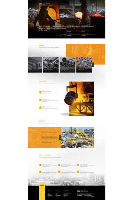 Template #83484 Industry Company Webdesign Template - Logo template Preview
