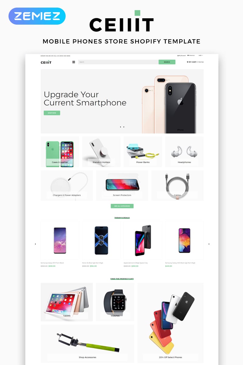Cellit - Mobile Store Multipage Clean №83525