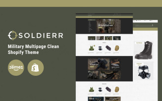 Soldierr - Military Multipage Clean Shopify Theme