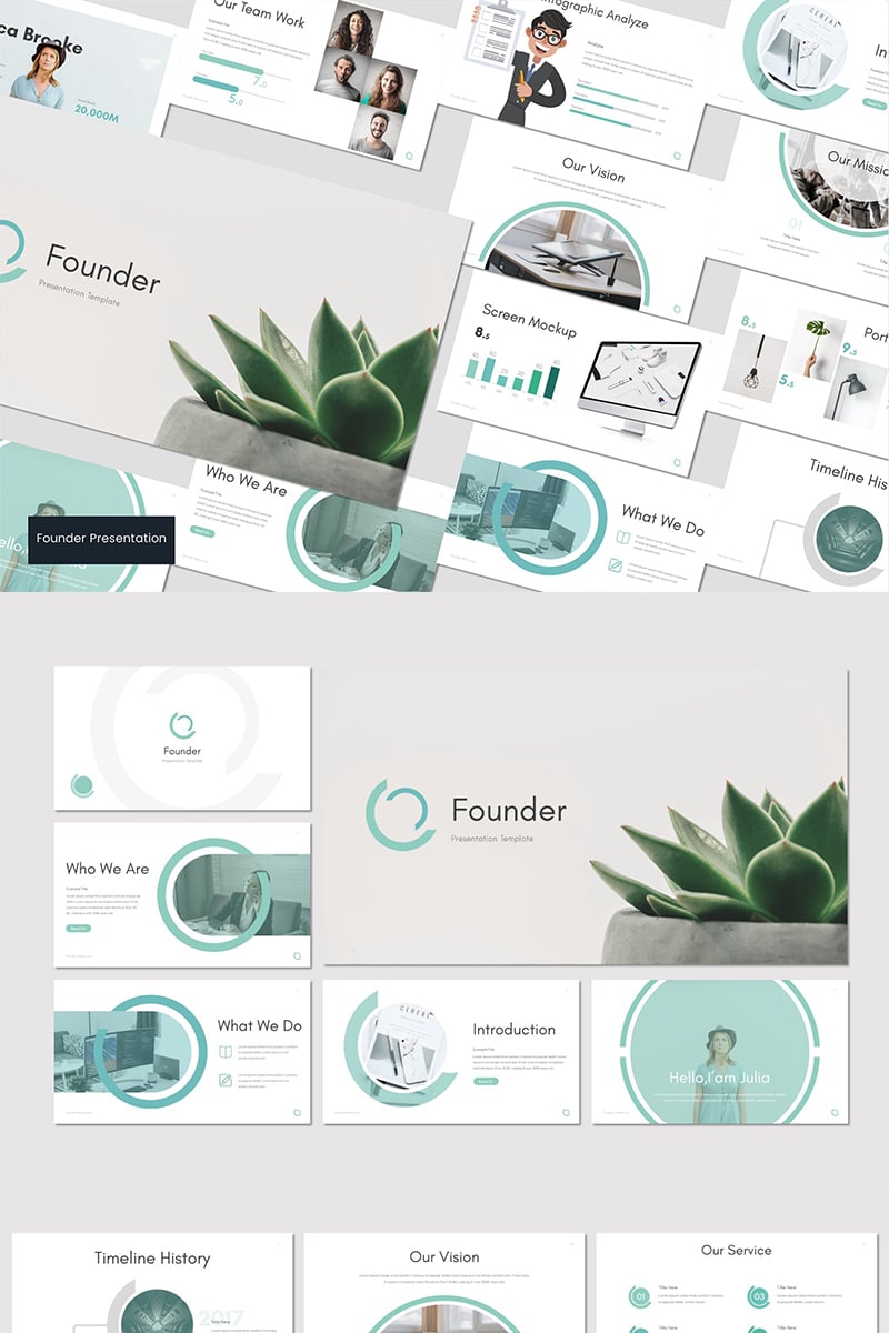 Founder - Google Slides 83757 - képernyőkép