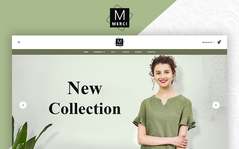 Merci Fashion Style Opencart Template OpenCart Template