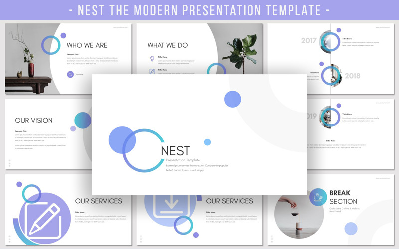 NEST PowerPoint template PowerPoint Template