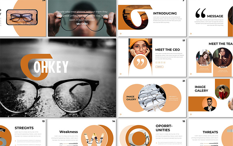 Ohkey - PowerPoint template PowerPoint Template