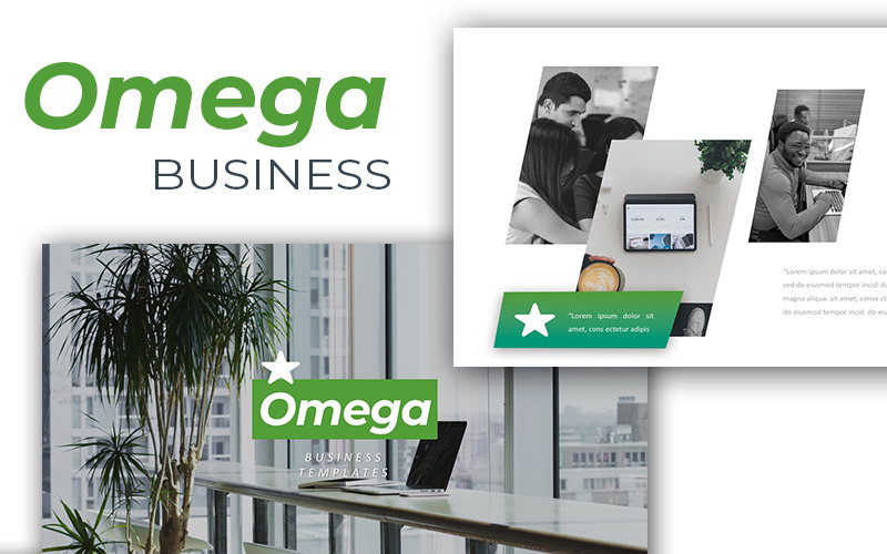 Omega Business PowerPoint template PowerPoint Template