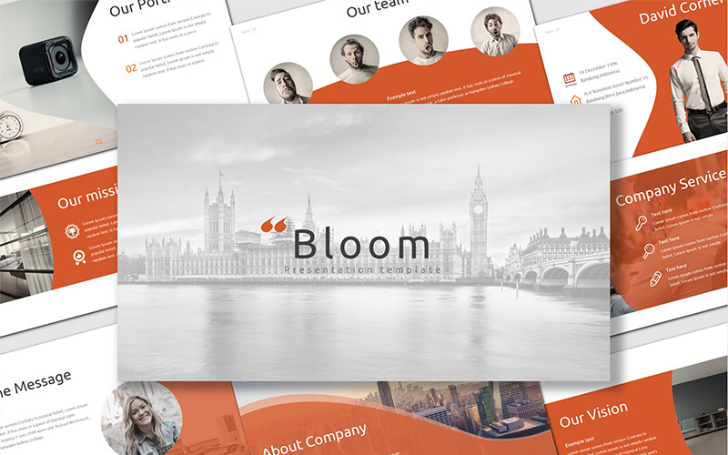 Bloom - PowerPoint template PowerPoint Template