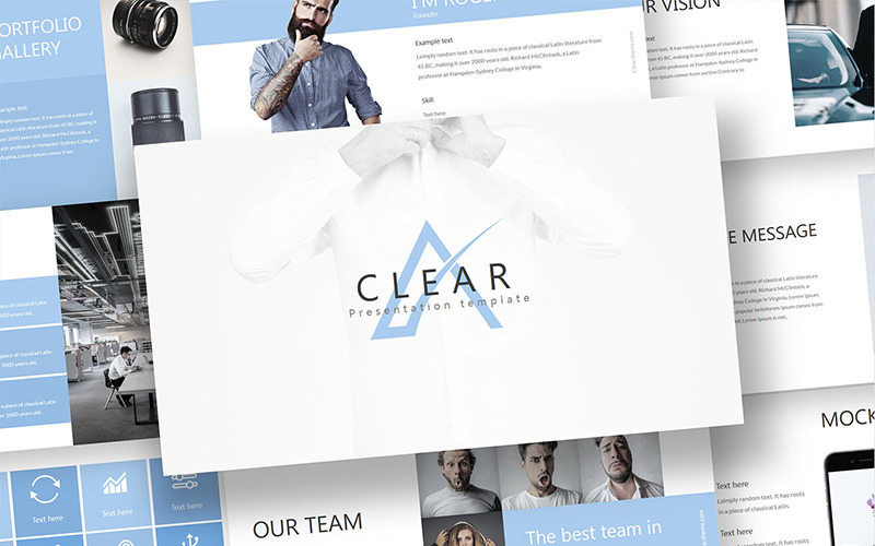 Clear - PowerPoint template PowerPoint Template