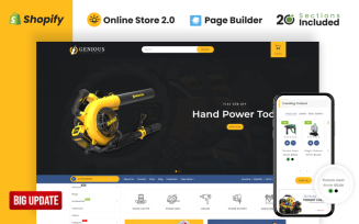 Genious Power Tools Store Shopify OS 2.0 Theme
