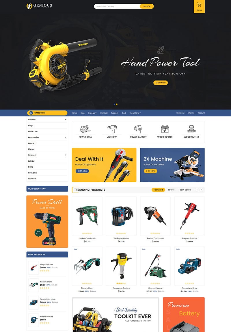 Genious Tools Sectioned Shopify Theme #83886