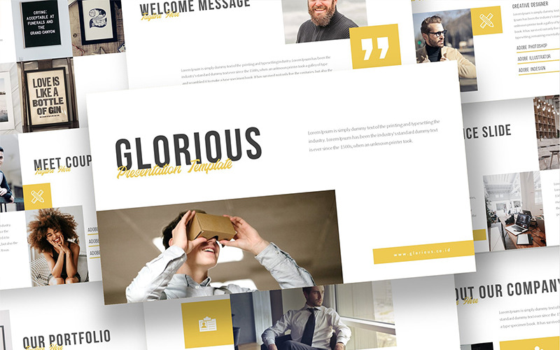 Glorious - PowerPoint template PowerPoint Template