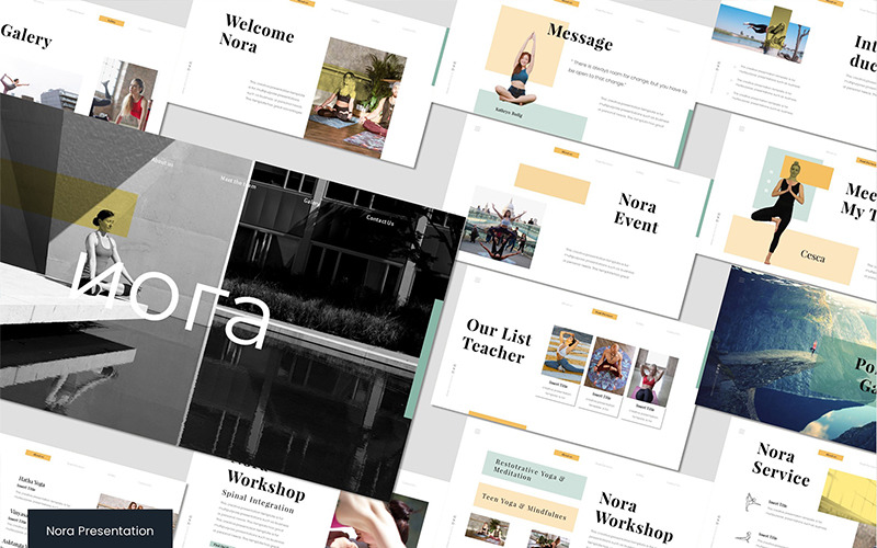 Nora 2 - PowerPoint template PowerPoint Template