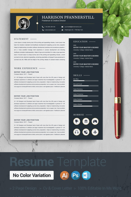 Template #83977 Page A4 Webdesign Template - Logo template Preview